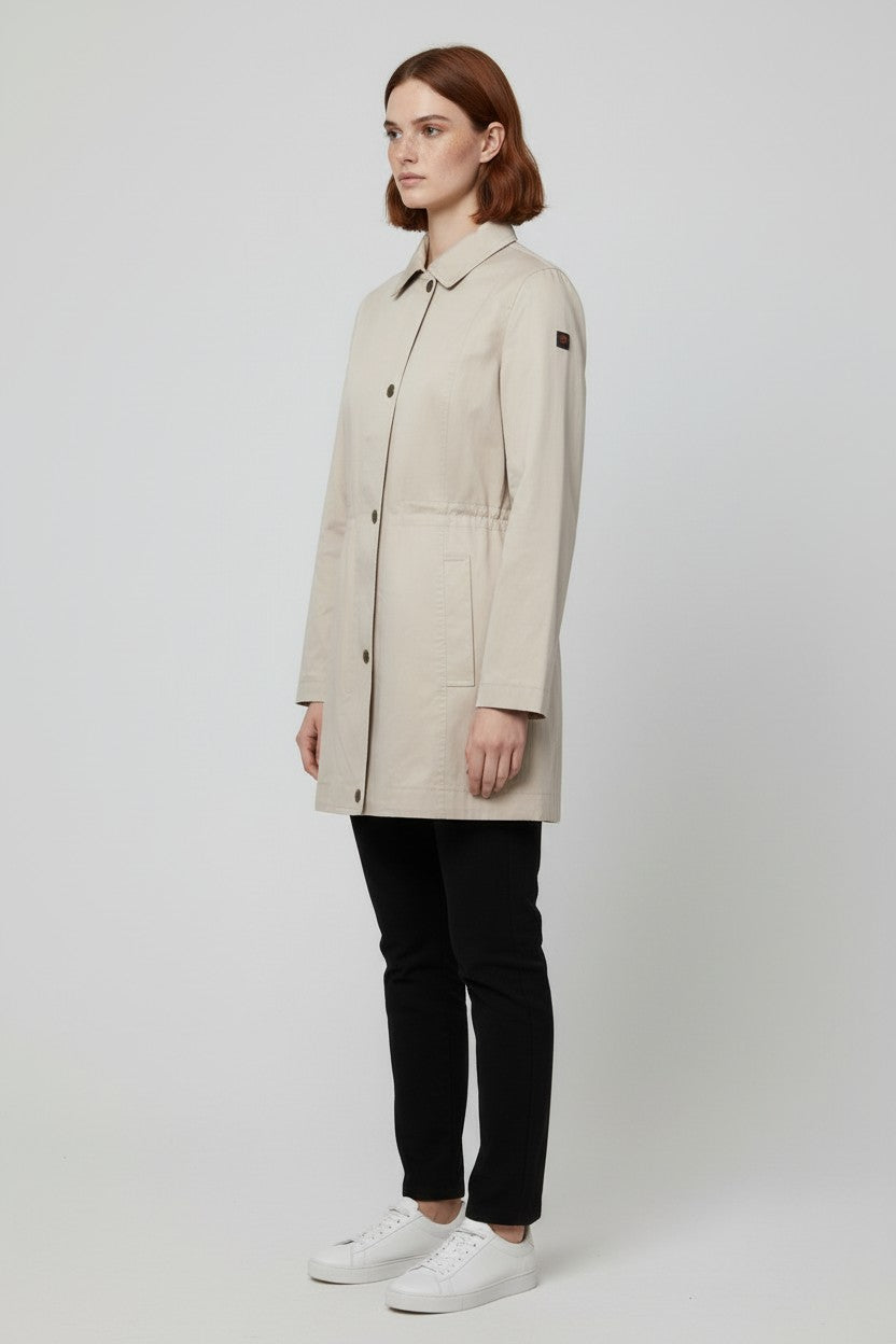 ESPRIT Damen Parka Beige Größe M