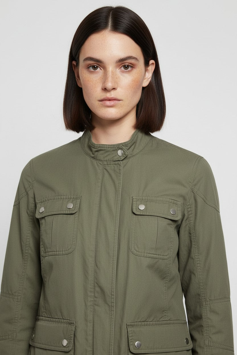 ESPRIT Damen Safarijacke Grün Größe XXL