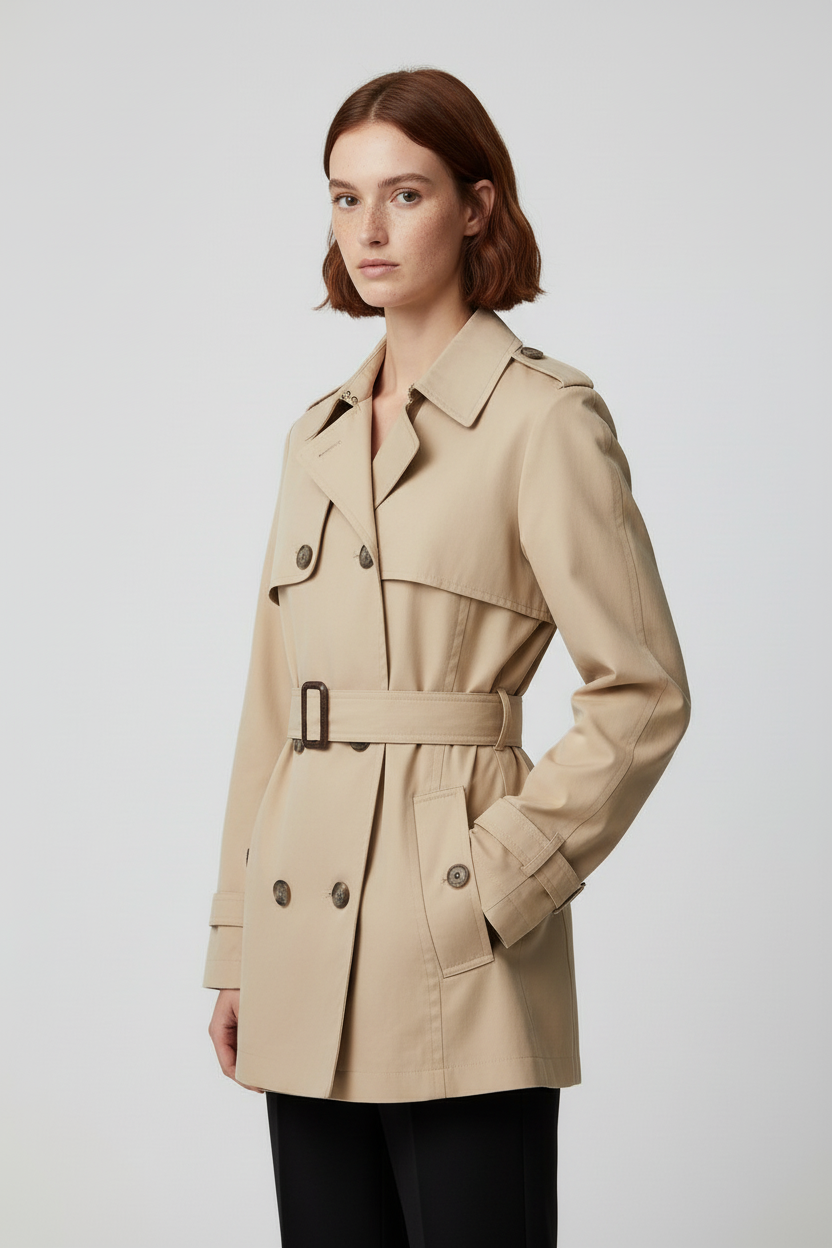ESPRIT Damen Trenchcoat Beige Größe M