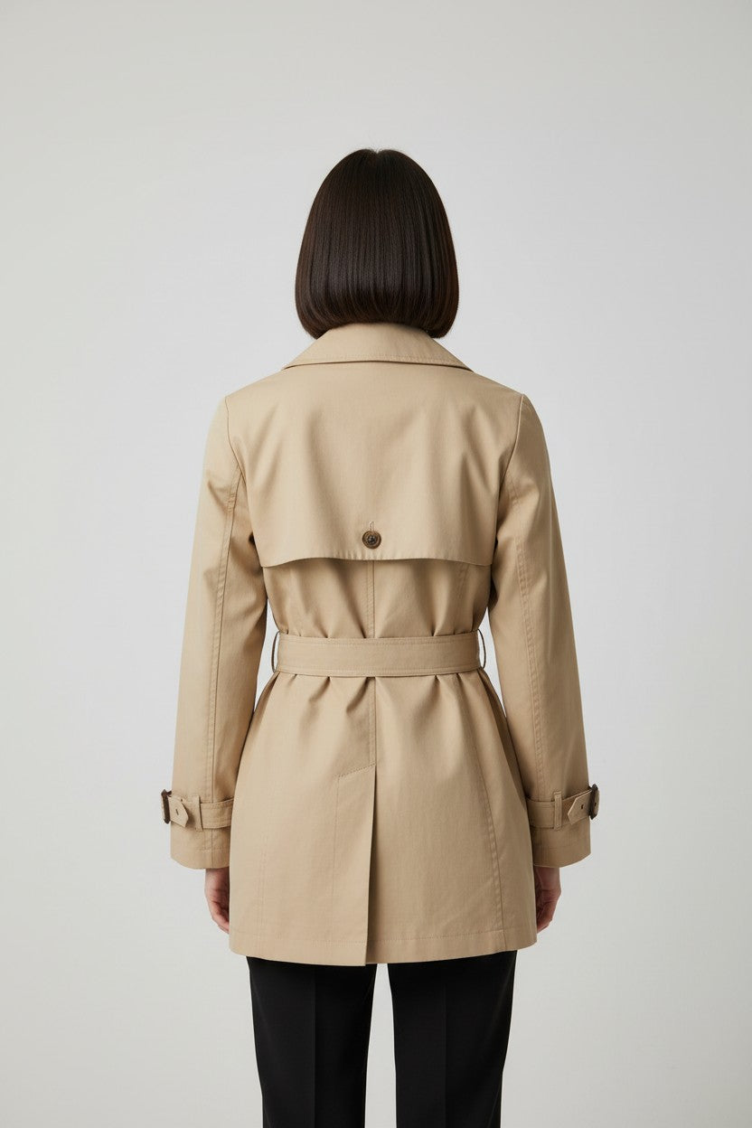 ESPRIT Damen Trenchcoat Beige Größe M