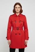 ESPRIT Damen Trenchcoat Rot Größe XL