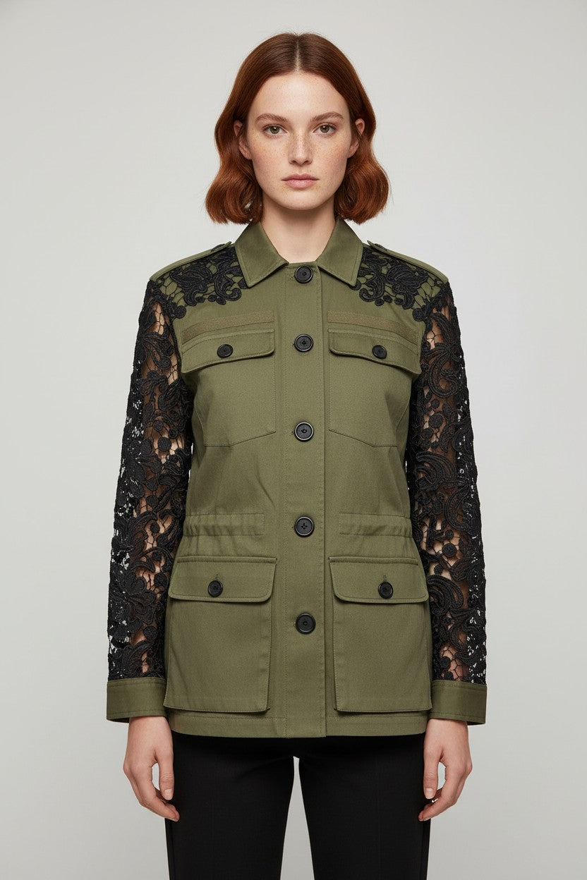 Guess Damen Jacke Grün Größe S