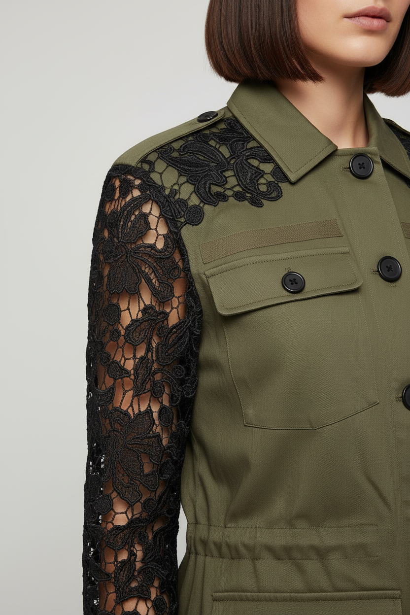Guess Damen Jacke Grün Größe S