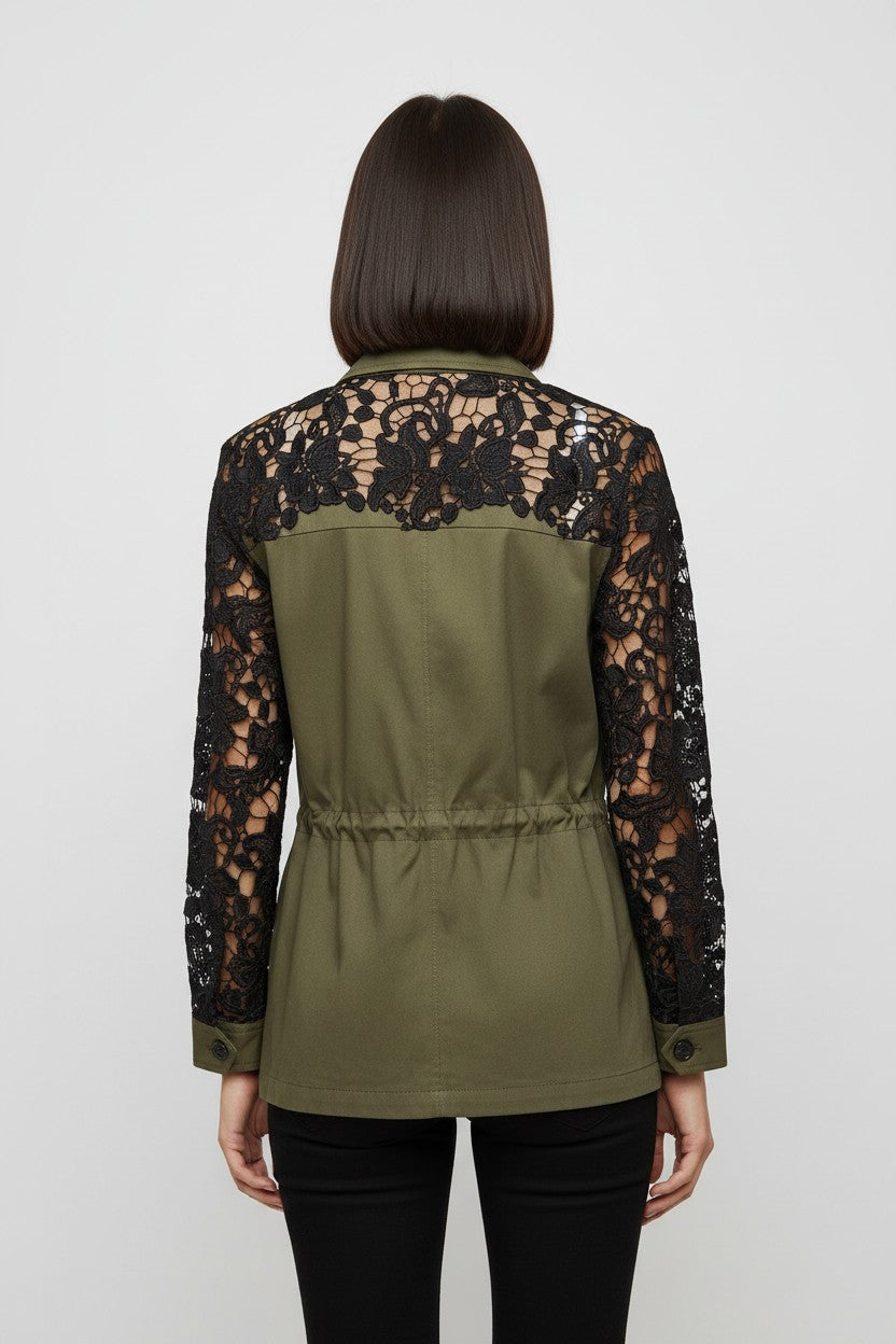 Guess Damen Jacke Grün Größe S