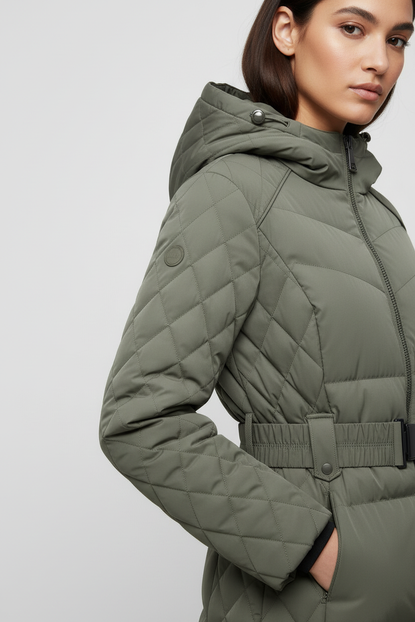 Guess Damen Mantel Grün Größe XL