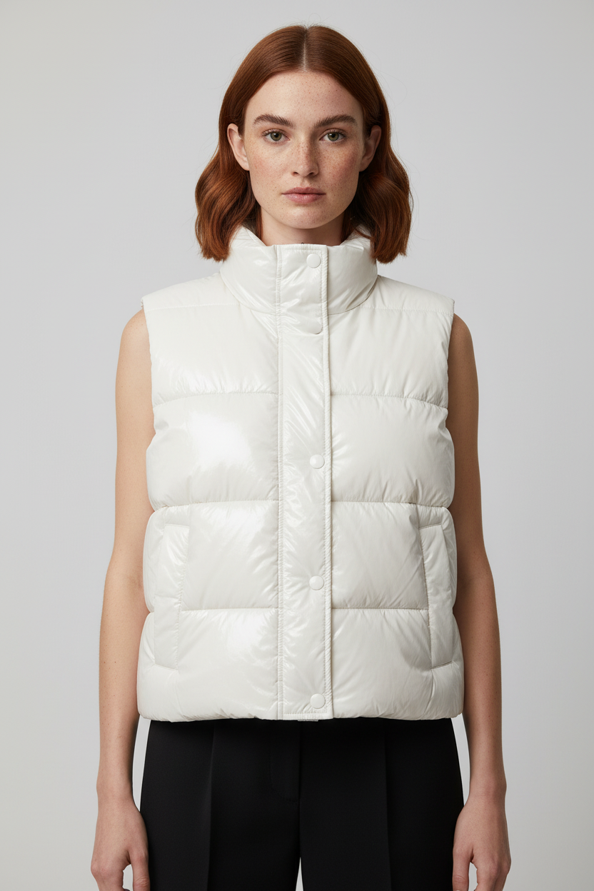 Guess Damen Outdoor Weste Beige Größe XL