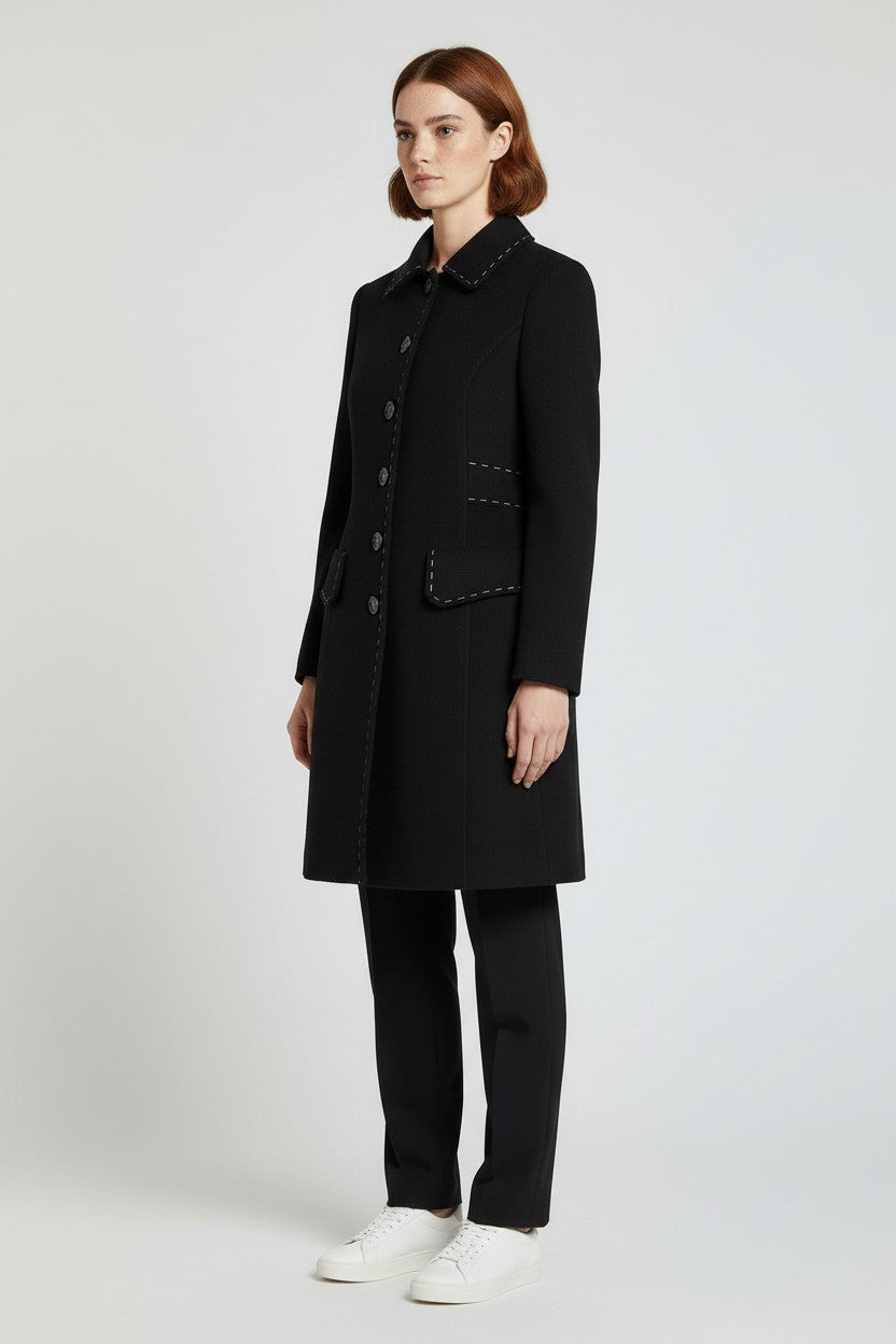 Miss Sixty Damen Mantel Schwarz Größe S