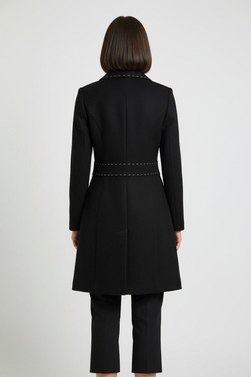 Miss Sixty Damen Mantel Schwarz Größe S