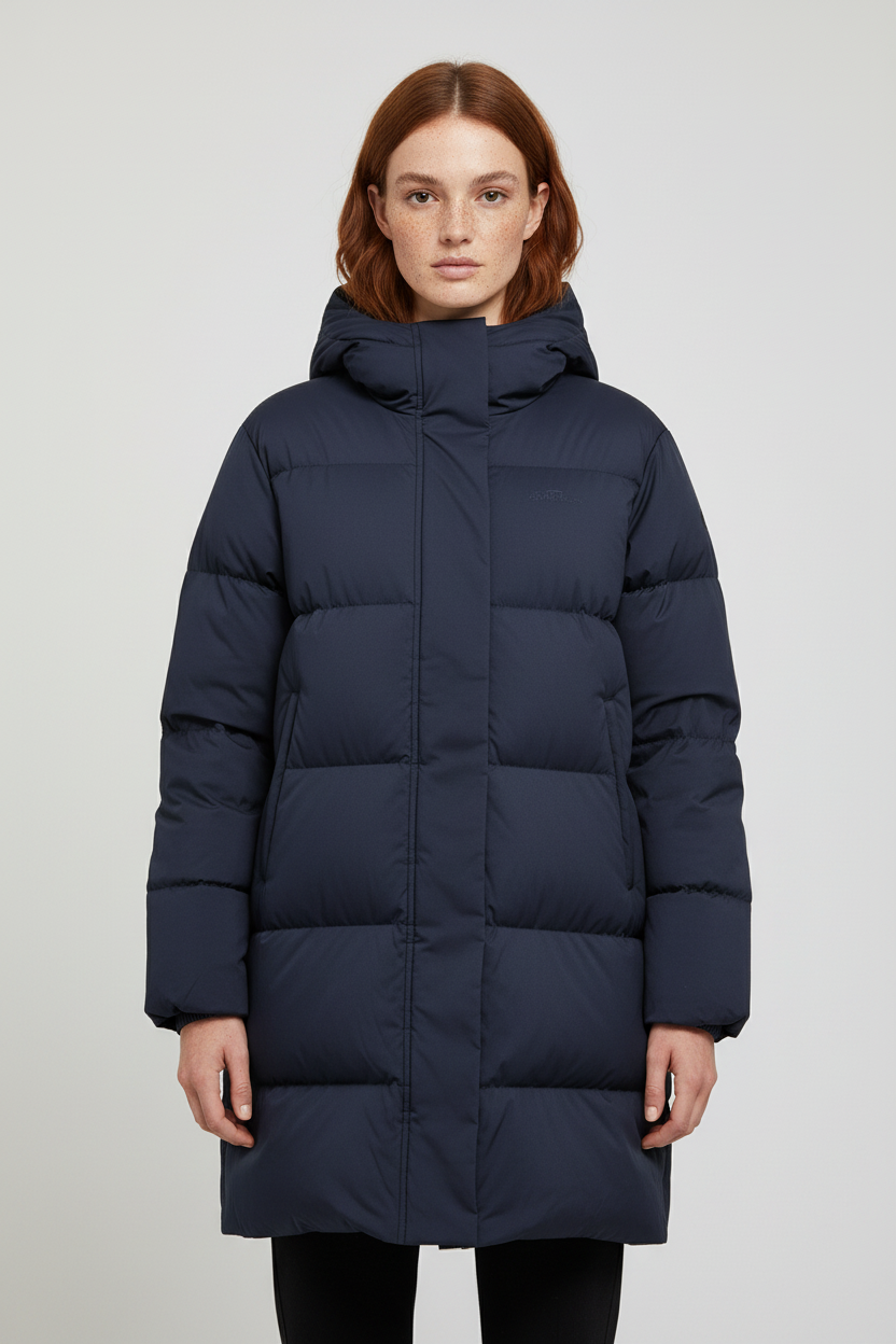Tommy Hilfiger Damen Daunenmantel Blau Größe M