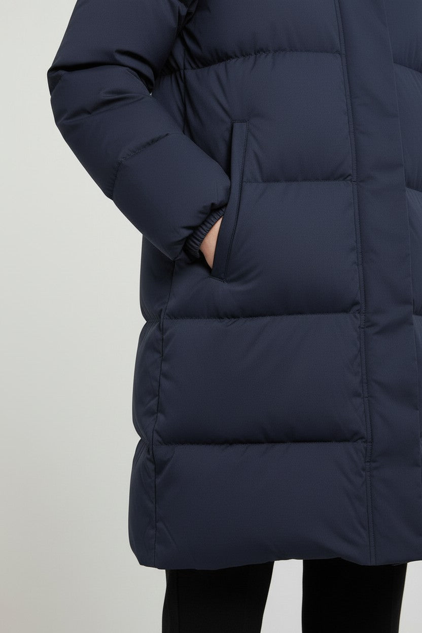 Tommy Hilfiger Damen Daunenmantel Blau Größe M