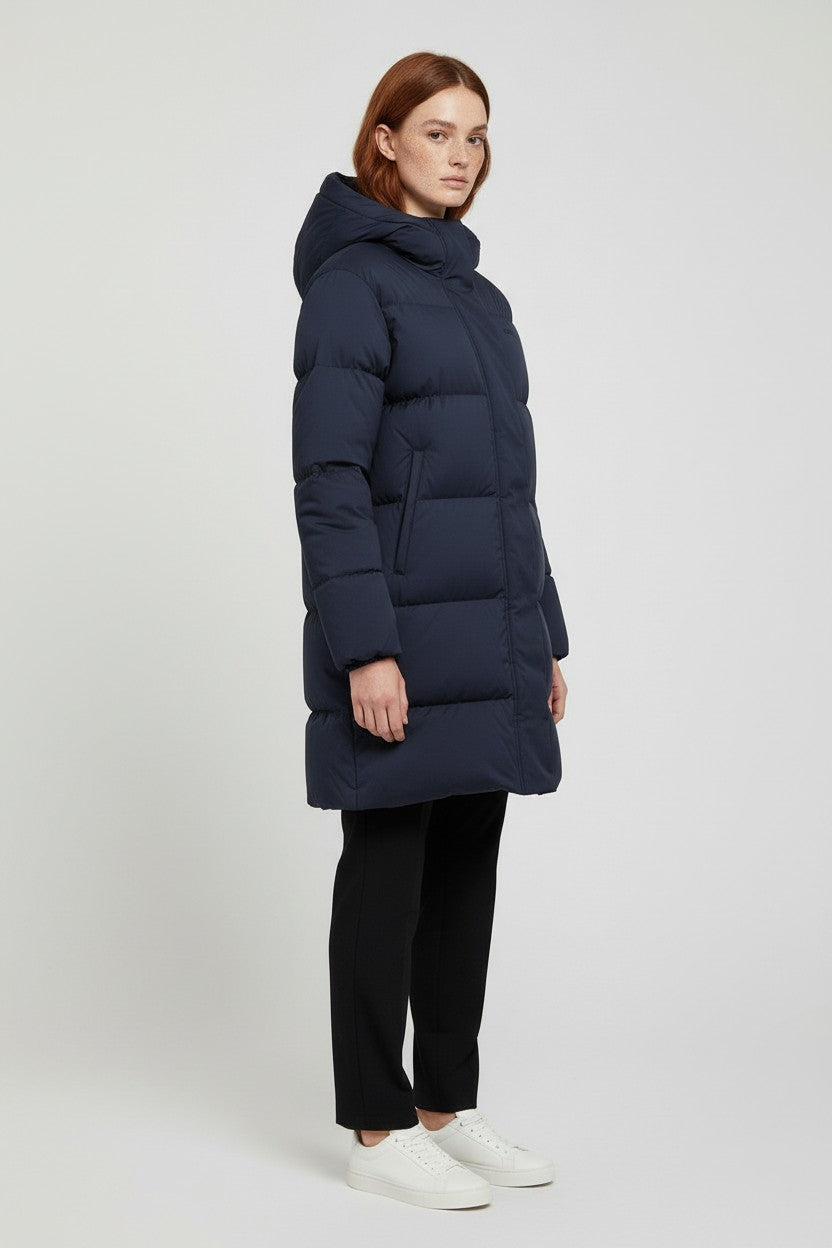 Tommy Hilfiger Damen Daunenmantel Blau Größe M