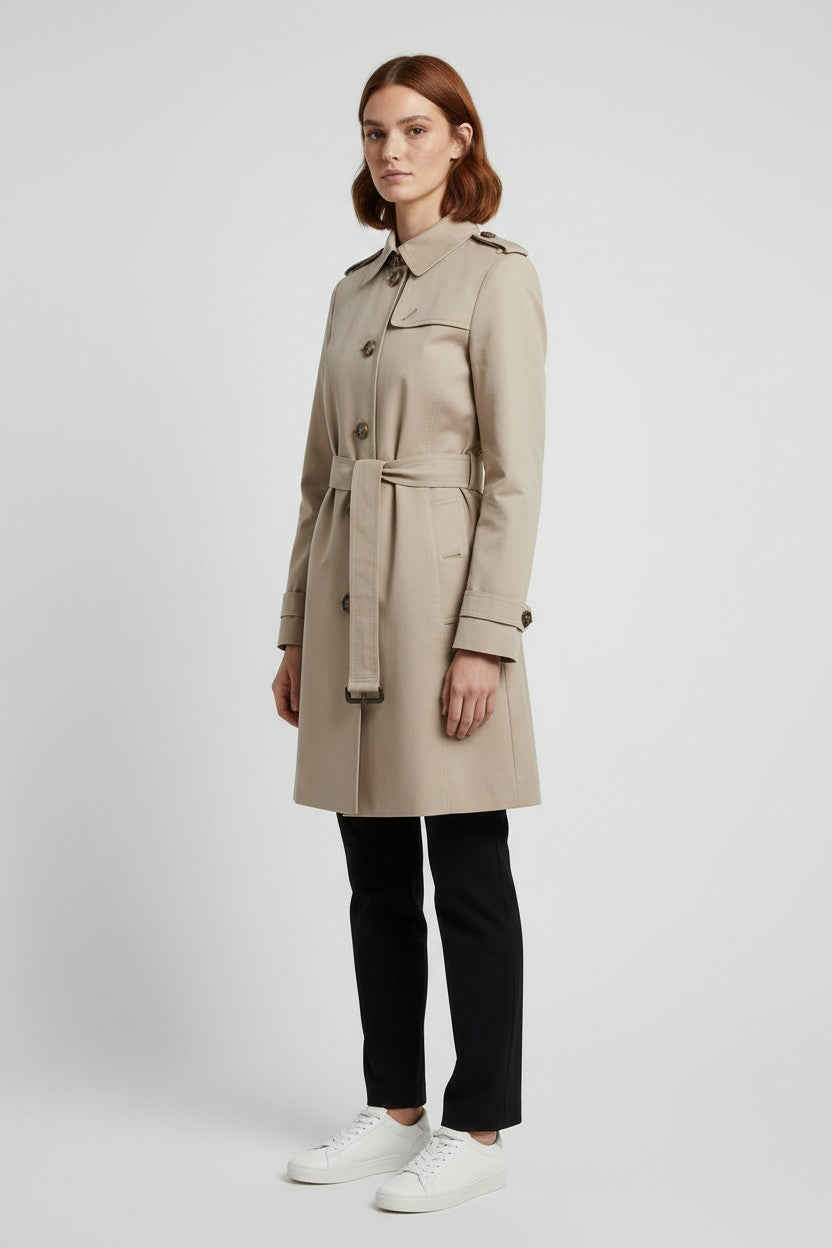 Tommy Hilfiger Damen Trenchcoat Beige Größe S