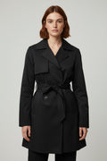 Tommy Hilfiger Damen Trenchcoat Schwarz Größe L