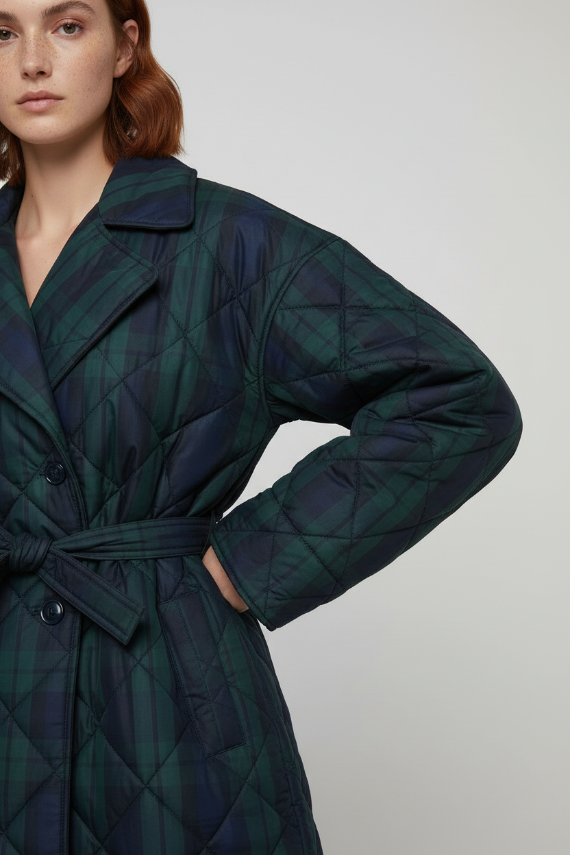Tommy Hilfiger Damen Wintermantel Mehrfarbig Größe L