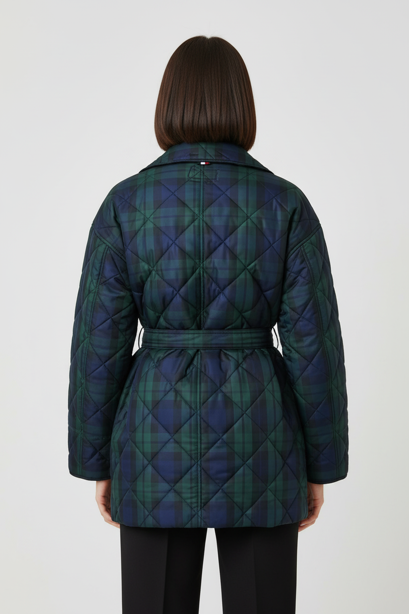 Tommy Hilfiger Damen Wintermantel Mehrfarbig Größe L