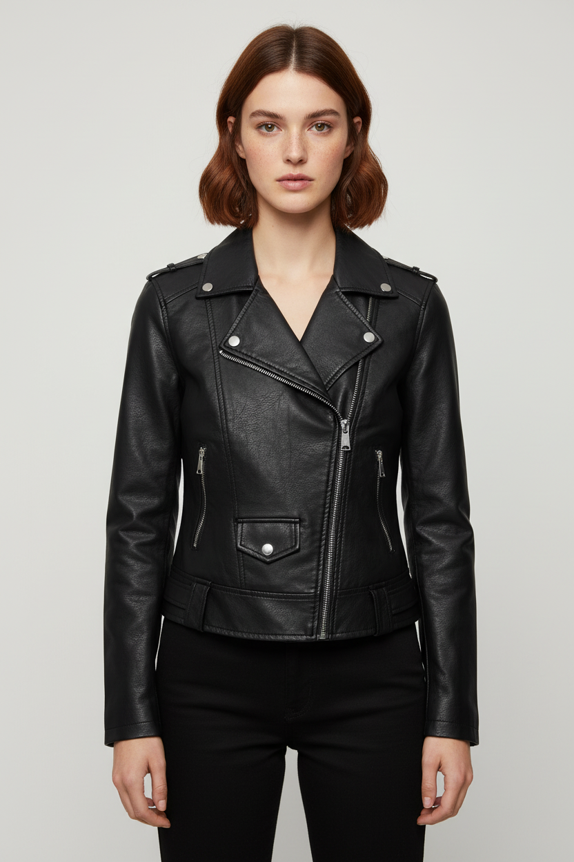 Tommy Hilfiger Jeans Damen Bikerjacke Schwarz Größe XS