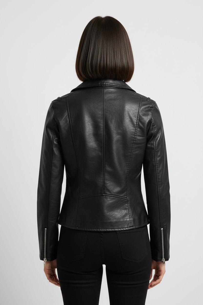 Tommy Hilfiger Jeans Damen Bikerjacke Schwarz Größe XS