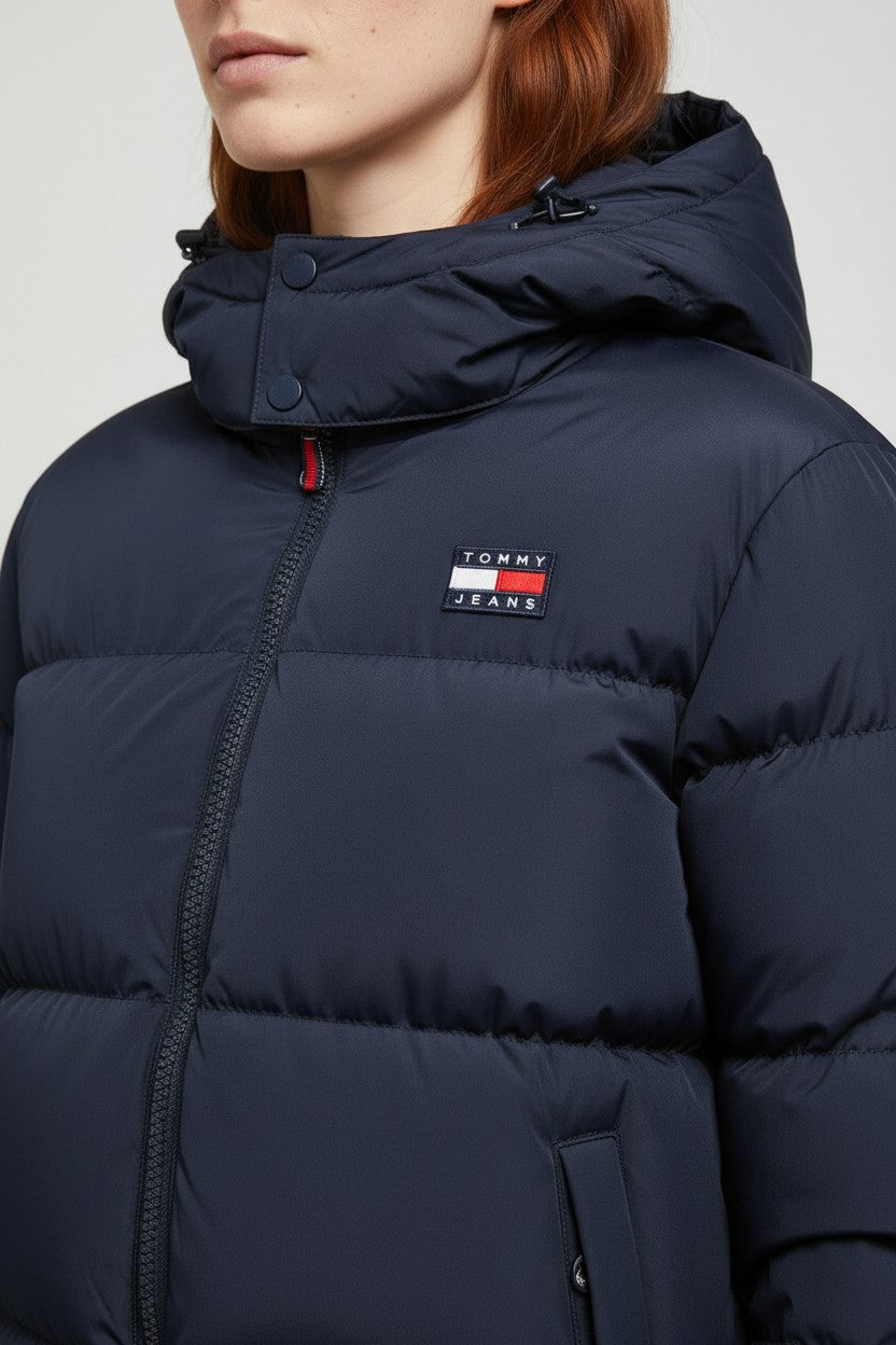 Tommy Hilfiger Jeans Damen Daunenjacke Blau Größe M