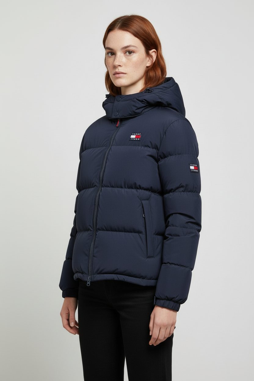 Tommy Hilfiger Jeans Damen Daunenjacke Blau Größe M