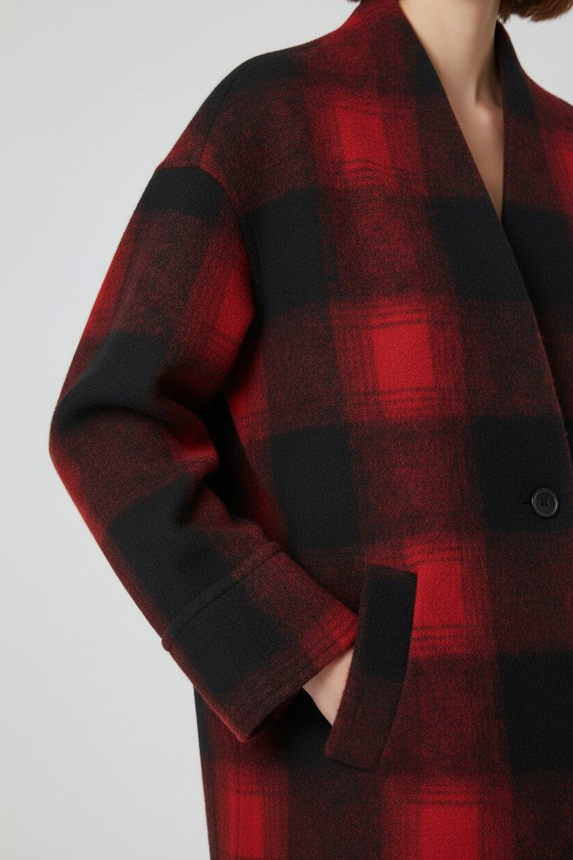Tommy Hilfiger Jeans Damen Mantel Rot Größe XL