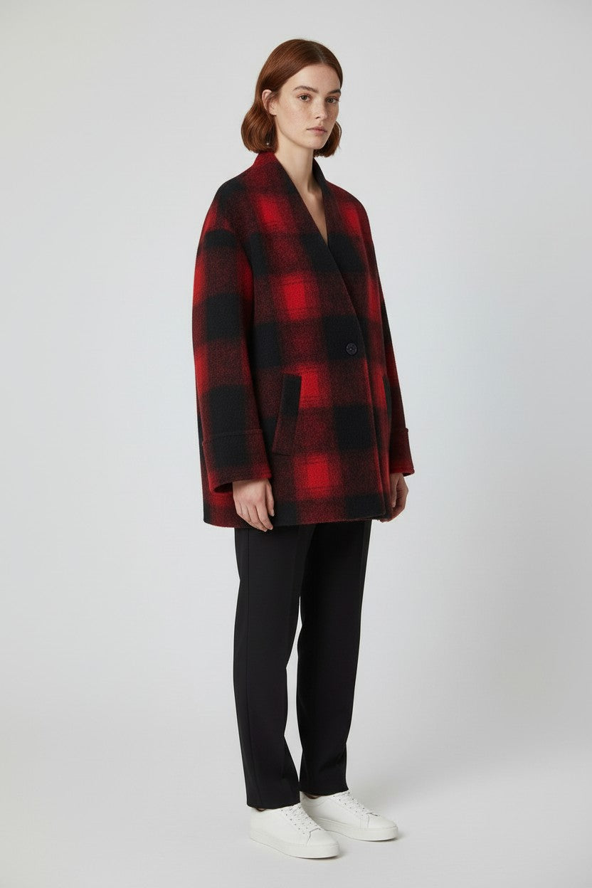 Tommy Hilfiger Jeans Damen Mantel Rot Größe XL
