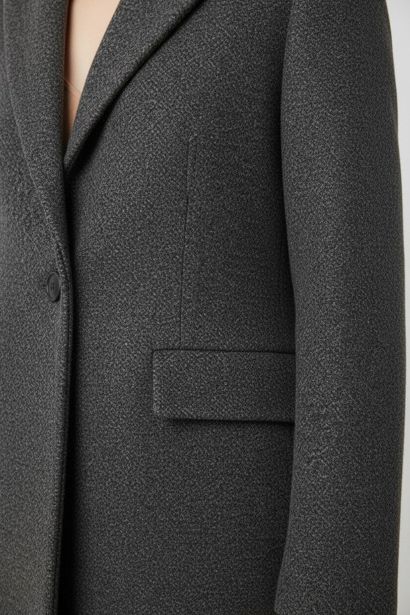 United Colors of Benetton Damen Mantel Grau Größe M