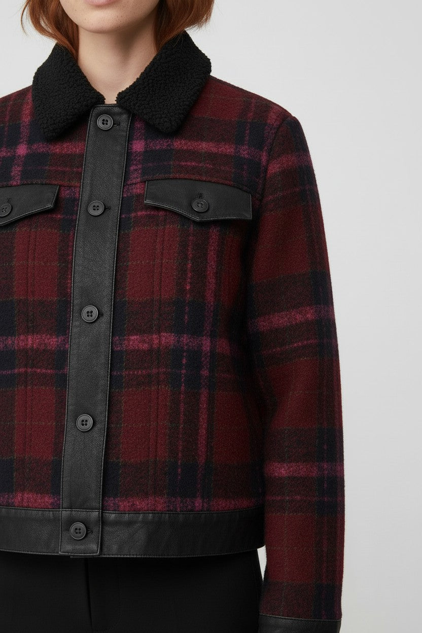 Desigual Damen Jacke Rot Schwarz Mehrfarbig Größe L