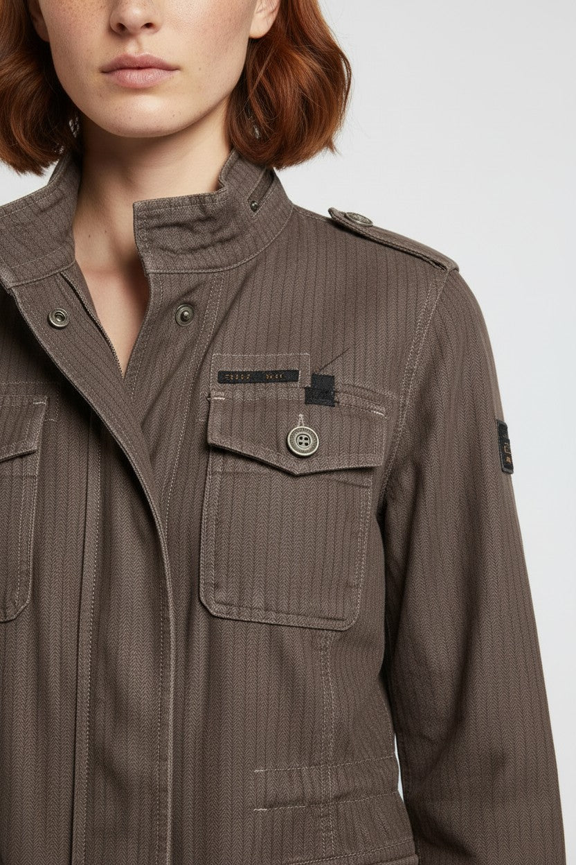 Diesel Damen Safarijacke Braun Größe L