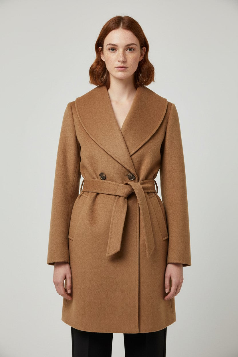 DKNY Damen Mantel Braun Größe M