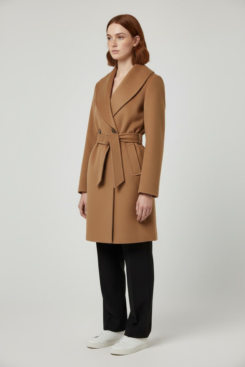 DKNY Damen Mantel Braun Größe M