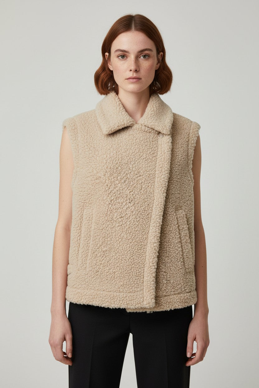 ESPRIT Damen Outdoor Weste Beige Größe XS