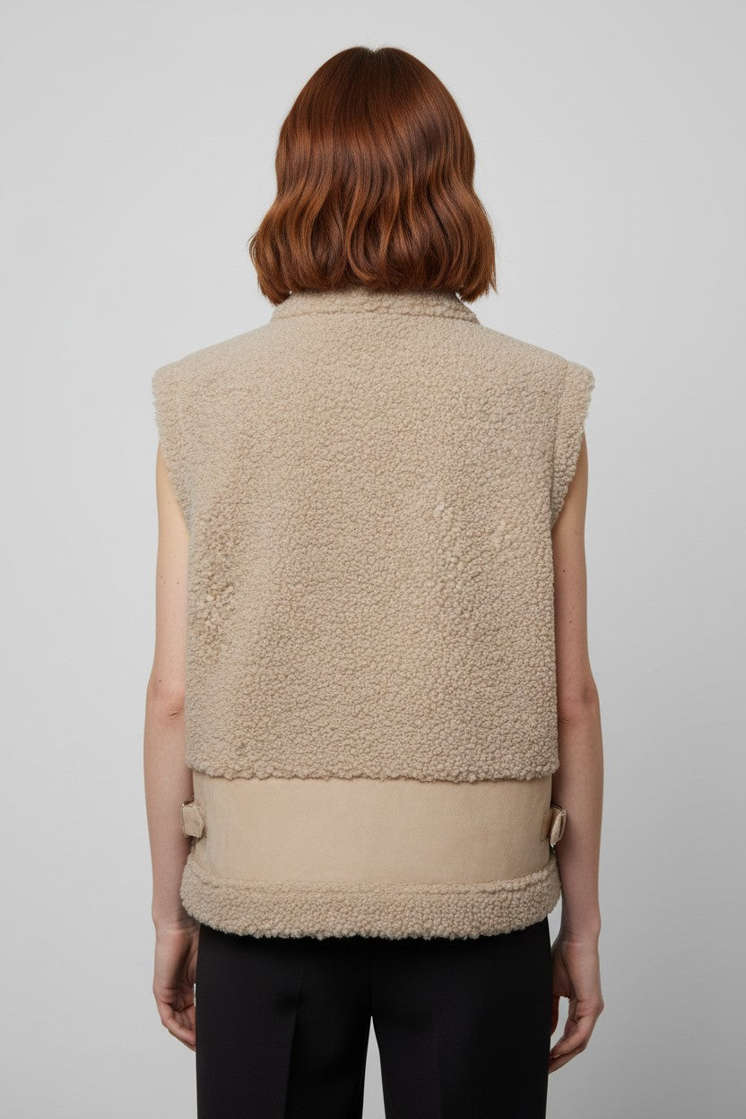 ESPRIT Damen Outdoor Weste Beige Größe XS