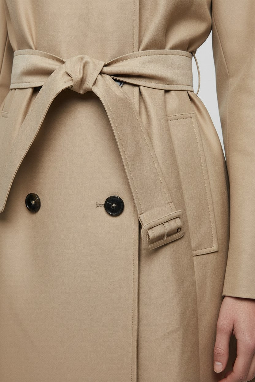 ESPRIT Damen Trenchcoat Beige Größe L