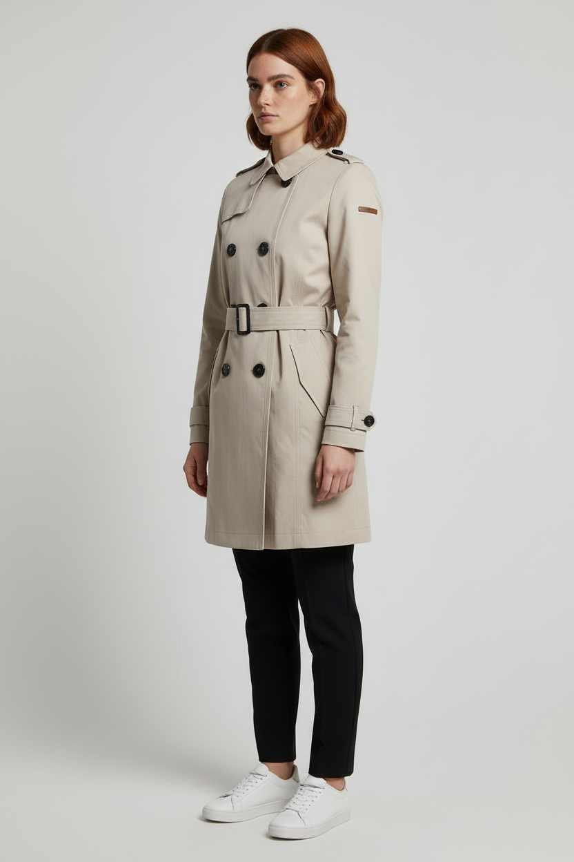 ESPRIT Damen Trenchcoat Beige Größe XS
