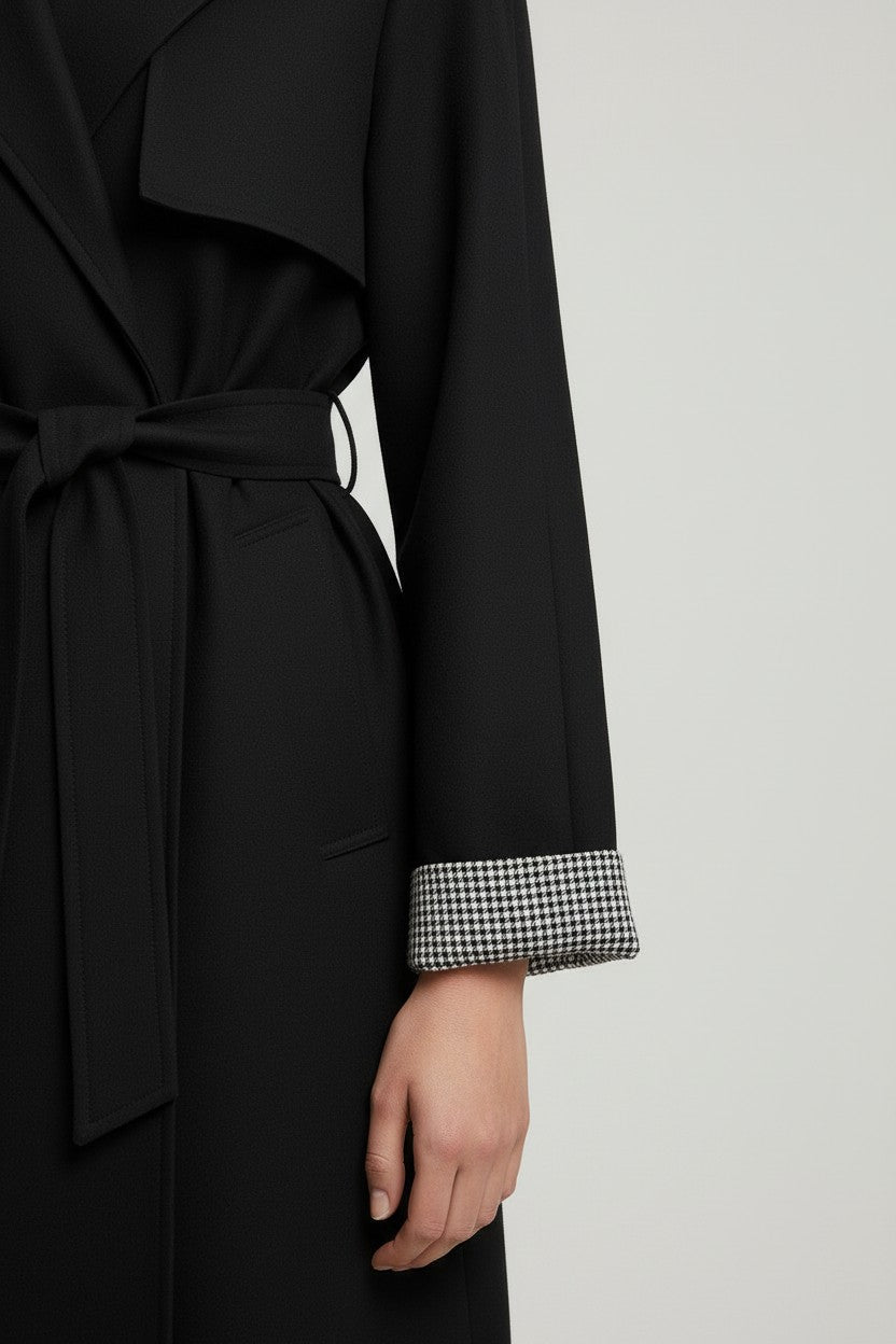 ESPRIT Damen Trenchcoat Schwarz Größe XL
