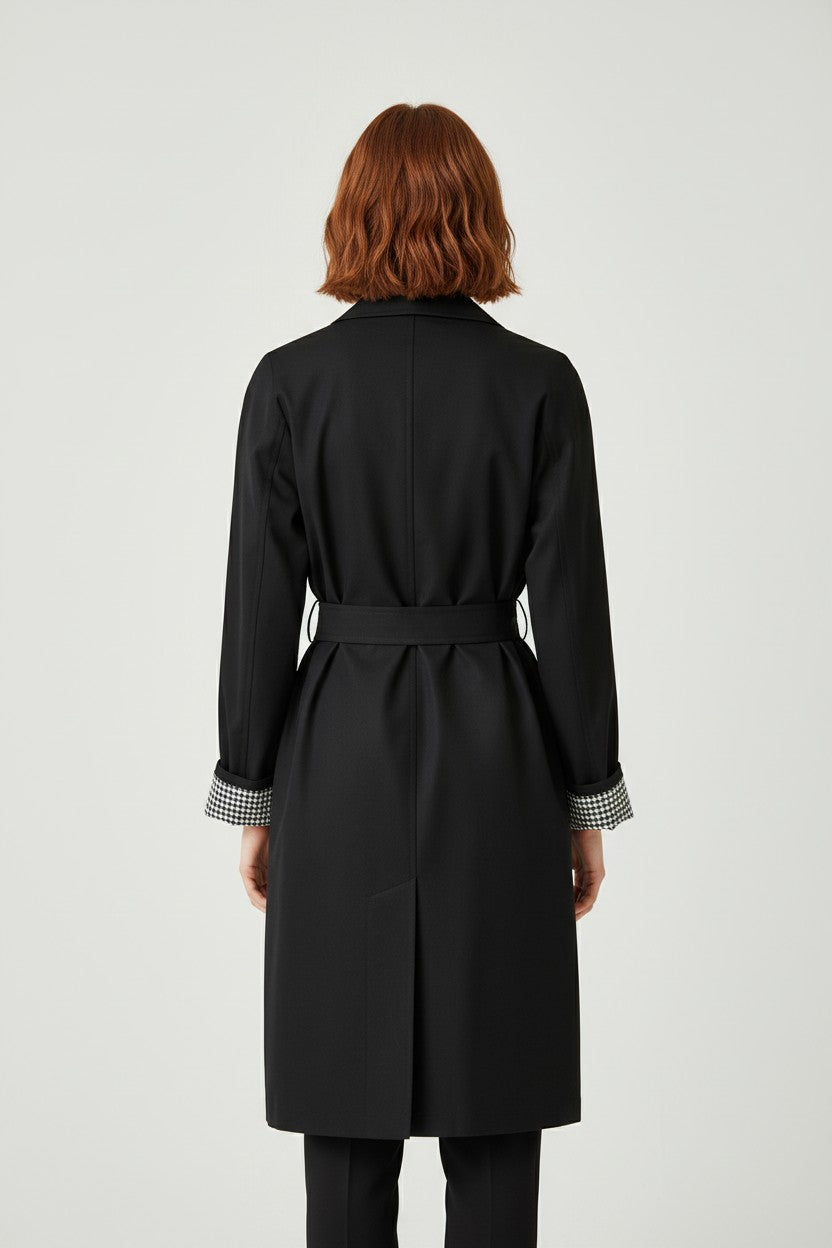 ESPRIT Damen Trenchcoat Schwarz Größe XL