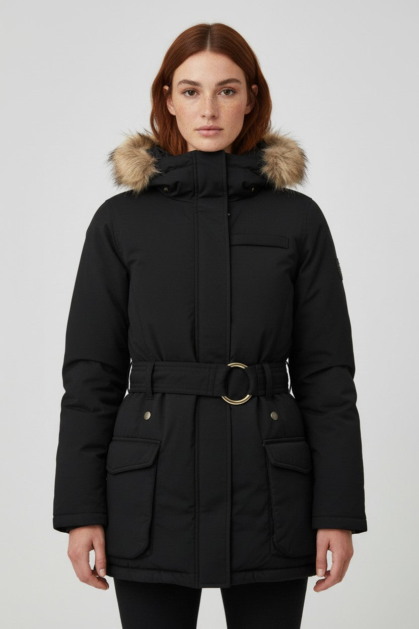 ESPRIT Damen Winterjacke Schwarz Größe L