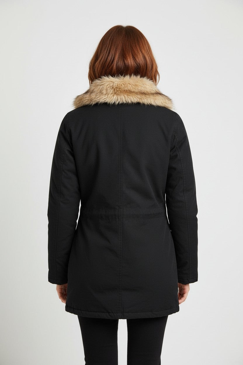 ESPRIT Damen Winterjacke Schwarz Größe L