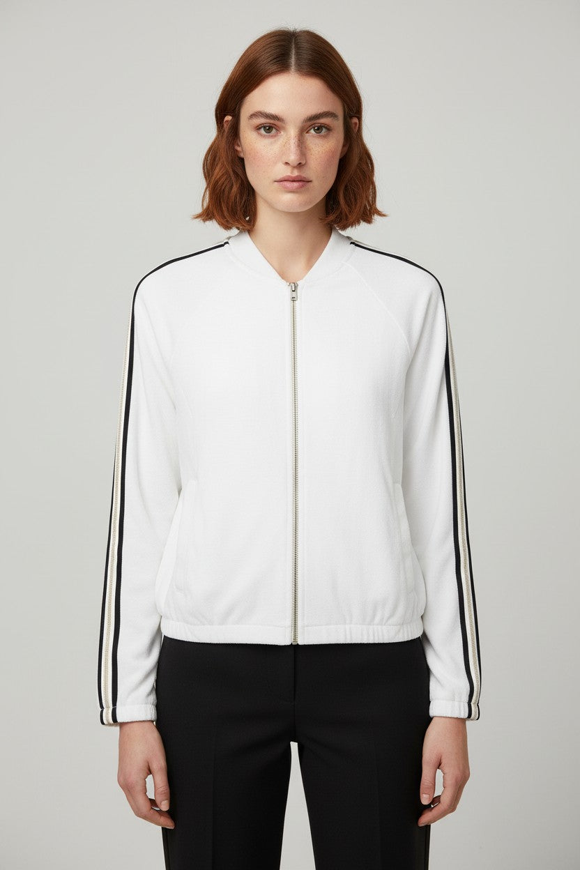 Juicy Couture Damen Jacke Weiß Schwarz Gold Größe L