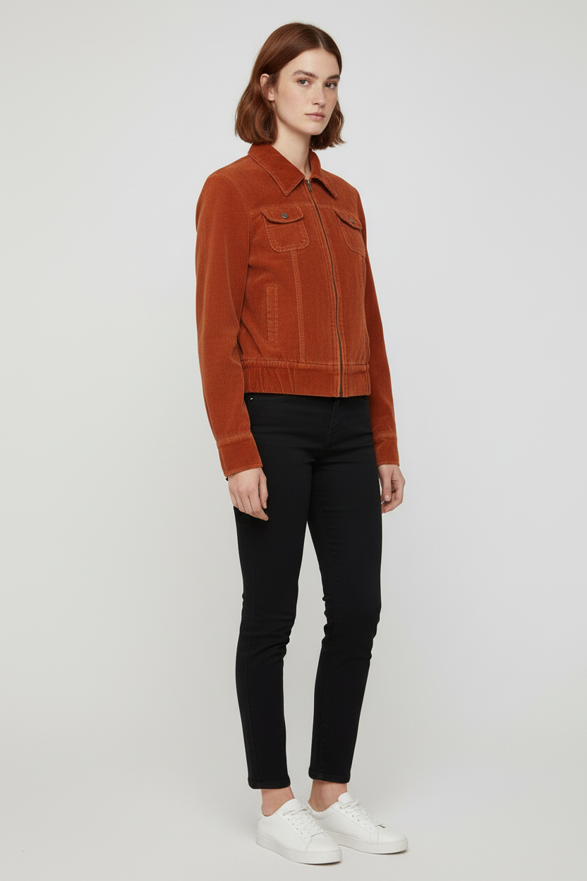 Miss Sixty Damen Samtjacke Orange Größe M