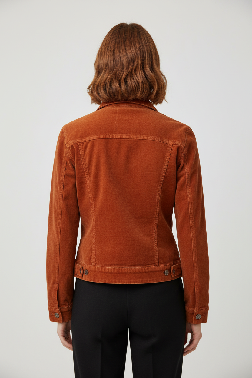 Miss Sixty Damen Samtjacke Orange Größe M