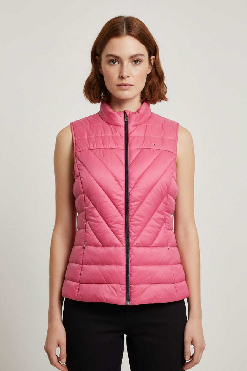 Tommy Hilfiger Damen Outdoor Weste Pink Größe 2XL