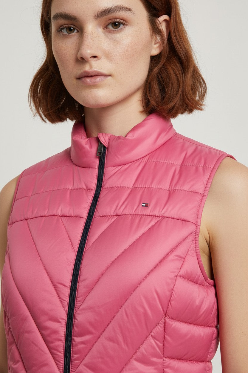 Tommy Hilfiger Damen Outdoor Weste Pink Größe 2XL