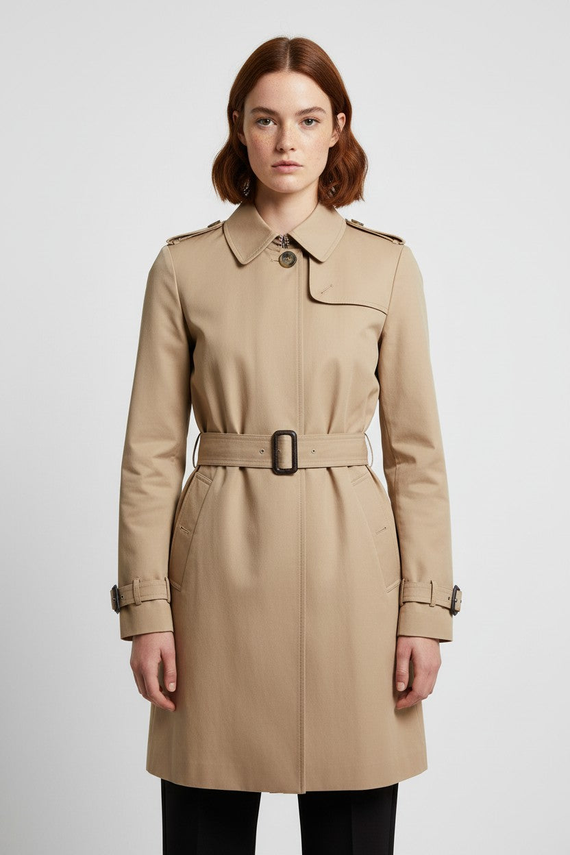 Tommy Hilfiger Damen Trenchcoat Beige Größe S