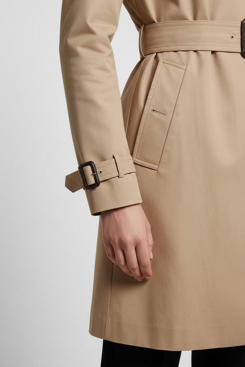 Tommy Hilfiger Damen Trenchcoat Beige Größe S