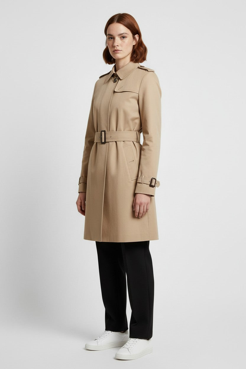 Tommy Hilfiger Damen Trenchcoat Beige Größe S