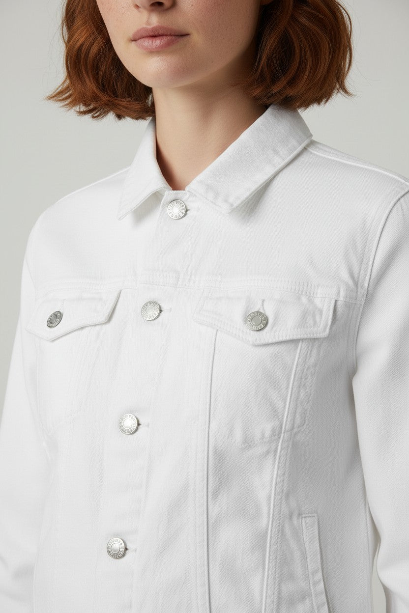 Tommy Hilfiger Jeans Damen Jeansjacke Weiß Größe S