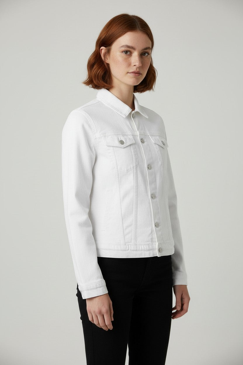 Tommy Hilfiger Jeans Damen Jeansjacke Weiß Größe S