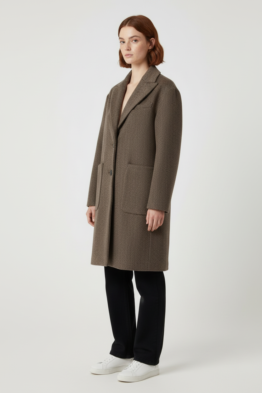 United Colors of Benetton Damen Mantel Braun Größe M
