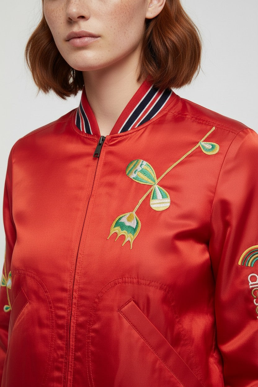 Diesel Damen Bomberjacke Rot Größe S
